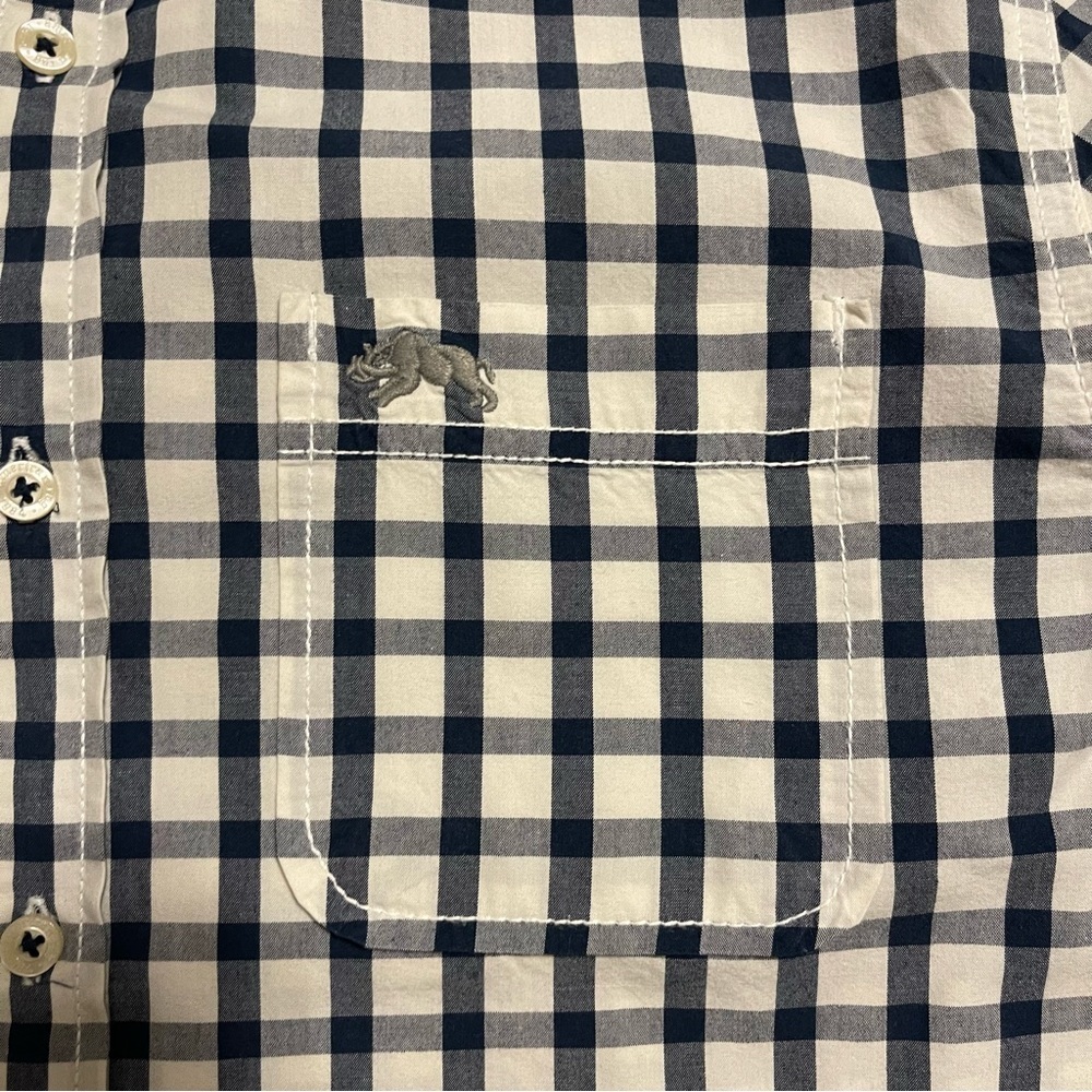 American Rag Mens blue checked long sleeve Button up shirt Medium - Picture 6 of 8